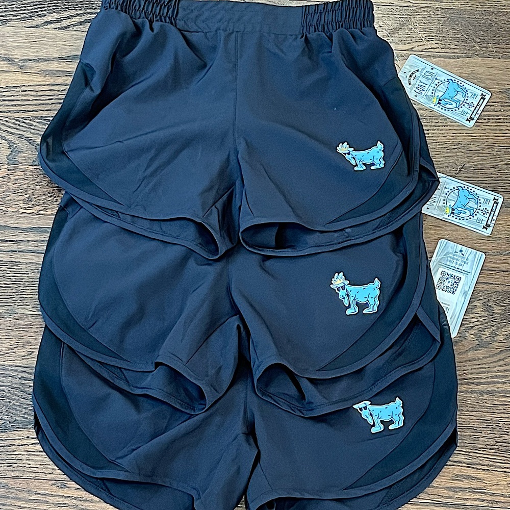 3 Pairs of Brand New Black GOAT USA shorts